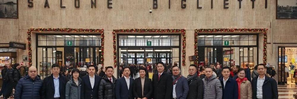 浙江海外联谊会侨务经贸代表团视察佛罗伦萨华商企业并与领区侨界座谈